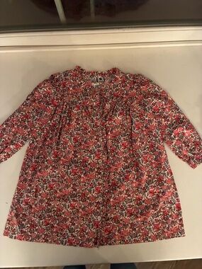 Kids Floral Casual Dress - Pink Multi